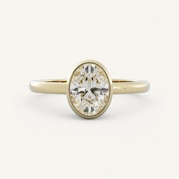 0.70 Karat Vintage IGI Sertifikalı Oval Tektaş