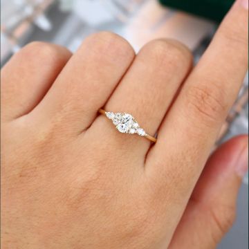 0.60 Karat Lab Özel Tasarım Pırlanta Yüzük