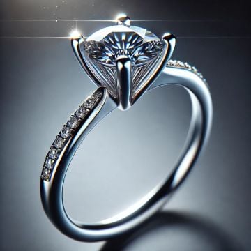 0.80 Karat E VS1 Laboratuvar Pırlanta Tektaş Yüzük