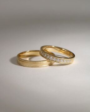 Özel Tasarım Çift Alyans