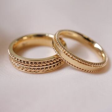 Özel Tasarım Çift Alyans