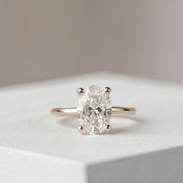 0.70 Karat Oval Pırlanta Tektaş Yüzük