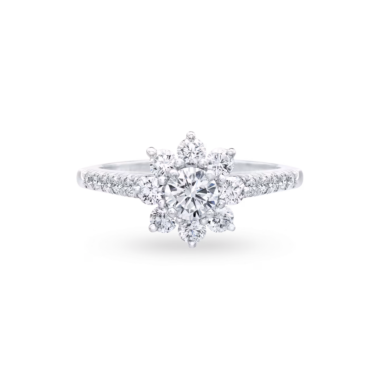 0.55 CT Lotus Pırlanta Yüzük