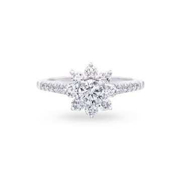 0.55 CT Lotus Pırlanta Yüzük