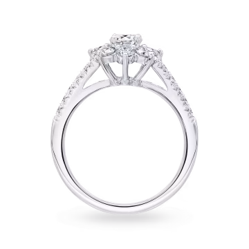 0.55 CT Lotus Pırlanta Yüzük