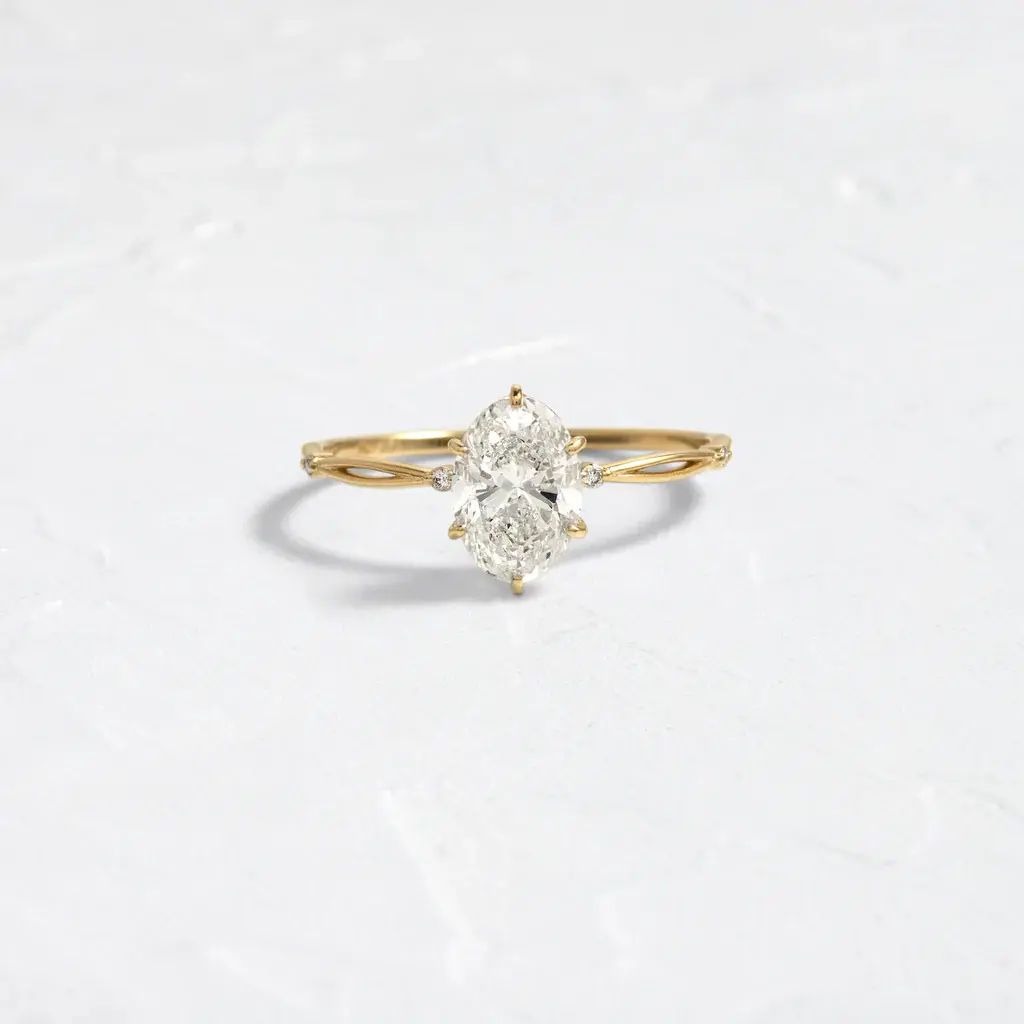 0.70 Karat Labaratuvar Damla Pırlanta Yüzük